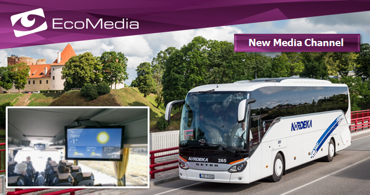 Passengers are Safe and Entertained with the New Media Channel: EcoMedia™ and IAdea in Latvia’s “Nordeka” Intercity Buses