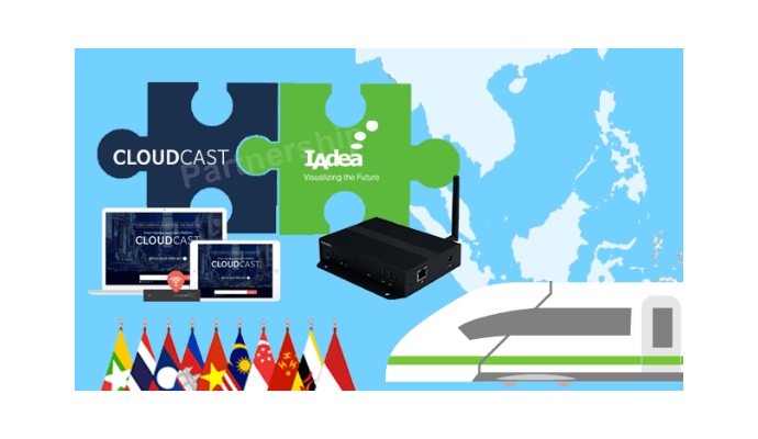 IAdea Partners with CloudCast Powered by KNOWCK Delivering Robust Easy-to-Use Digital Signage Solutions to Offer Digital Signage for Transportation Market