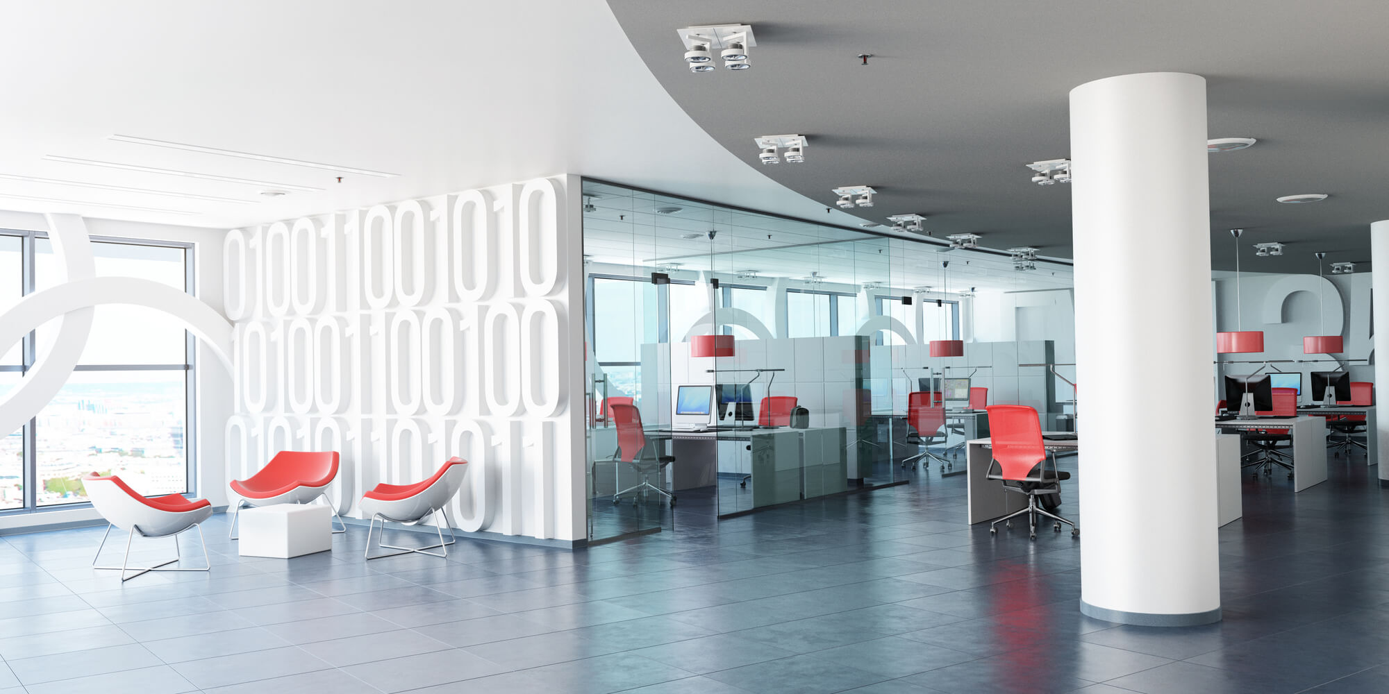Modern corporate workspace