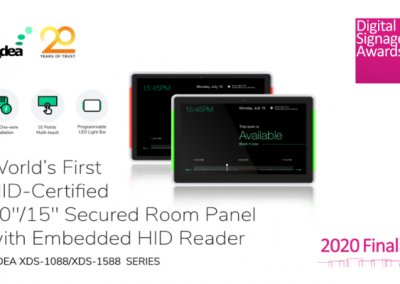 IAdea 10-Inch Interactive Display with HID Reader: 2020 Digital Signage Awards Finalist