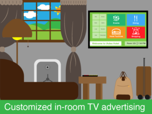 XMP-6400 allows in-room TV advertising at your hotels