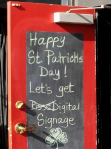 Happy St. Patrick's Day! Let's get Digital Signage