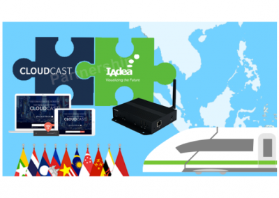 IAdea Partners with CloudCast Powered by KNOWCK Delivering Robust Easy-to-Use Digital Signage Solutions to Offer Digital Signage for Transportation Market